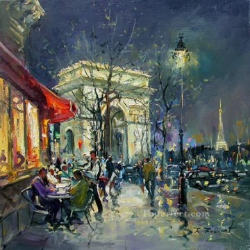 Paris Painting - street scenes in Paris 36
